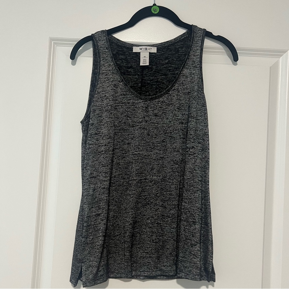 White House Black Market Charcoal Tank Top